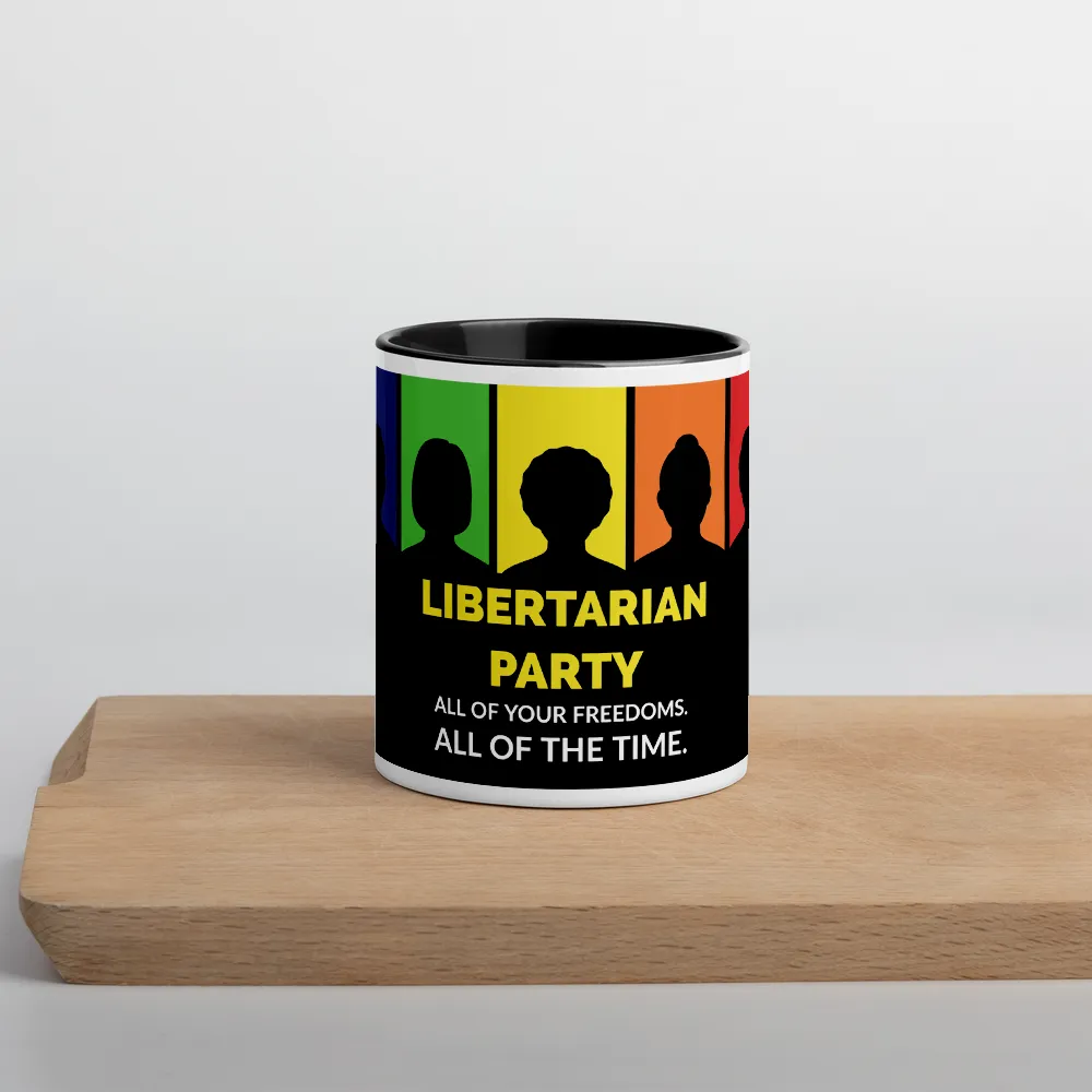 Libertarian Party -  All of your Freedoms All of the Time Mug with Color Inside