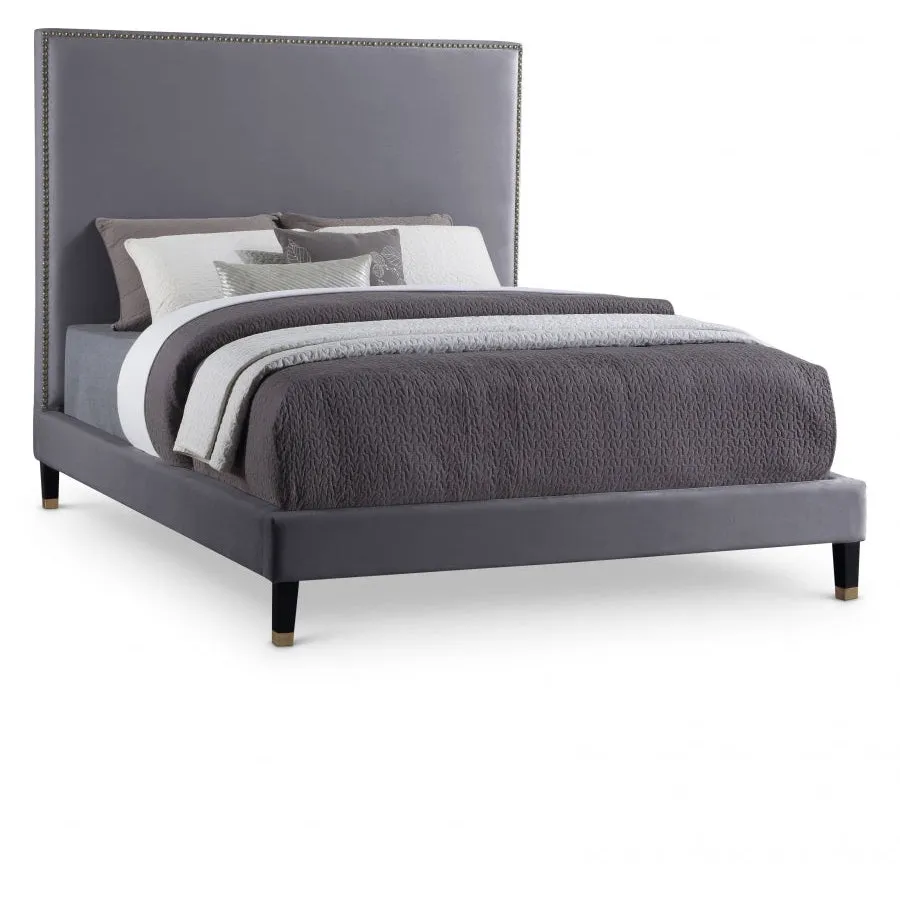 Meridian Furniture Harlie Velvet Bed