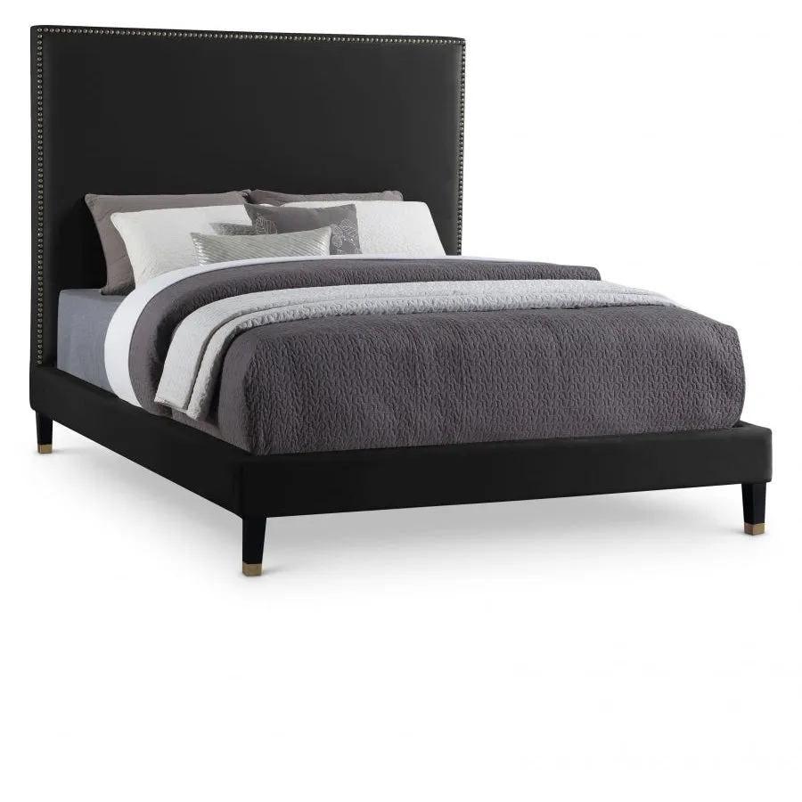 Meridian Furniture Harlie Velvet Bed