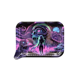 METAL ROLLING TRAYS WITH FUNNEL (24)