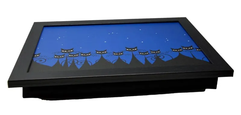 Midnight Cats Lap Tray by Fabulous Felines