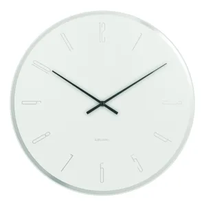 Mirror Numbers Wall Clock - White (40cm)