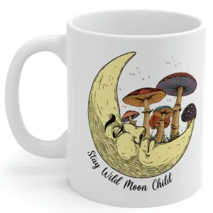 Mushroom Coffee Mug Stay Wild Moon Child