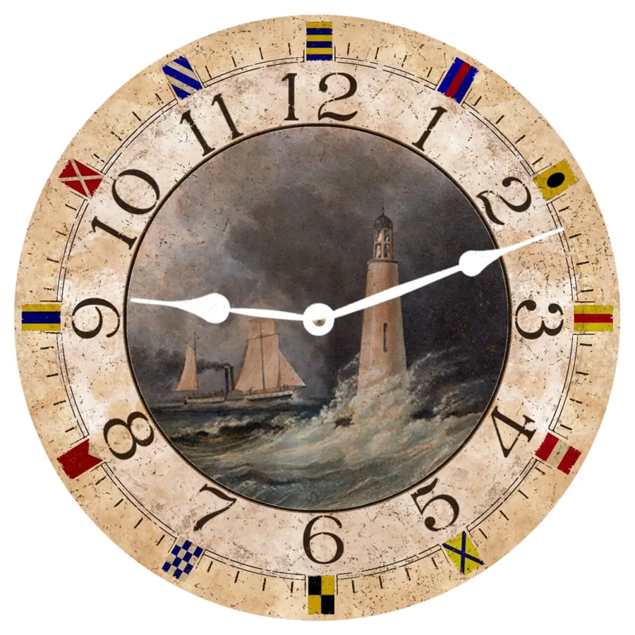 Nautical Lighthouse Clock