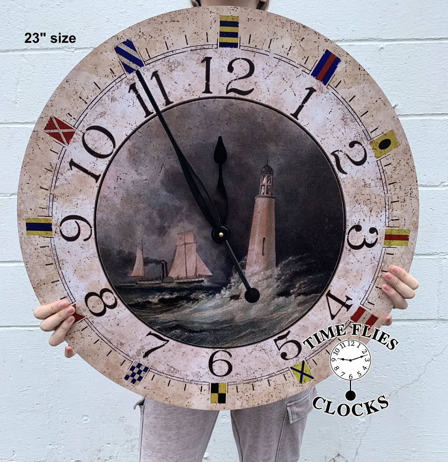 Nautical Lighthouse Clock