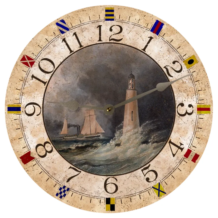 Nautical Lighthouse Clock