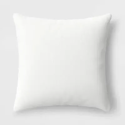 Open Box Oversized Woven Cotton Striped Square Throw Pillow Ivory - Threshold