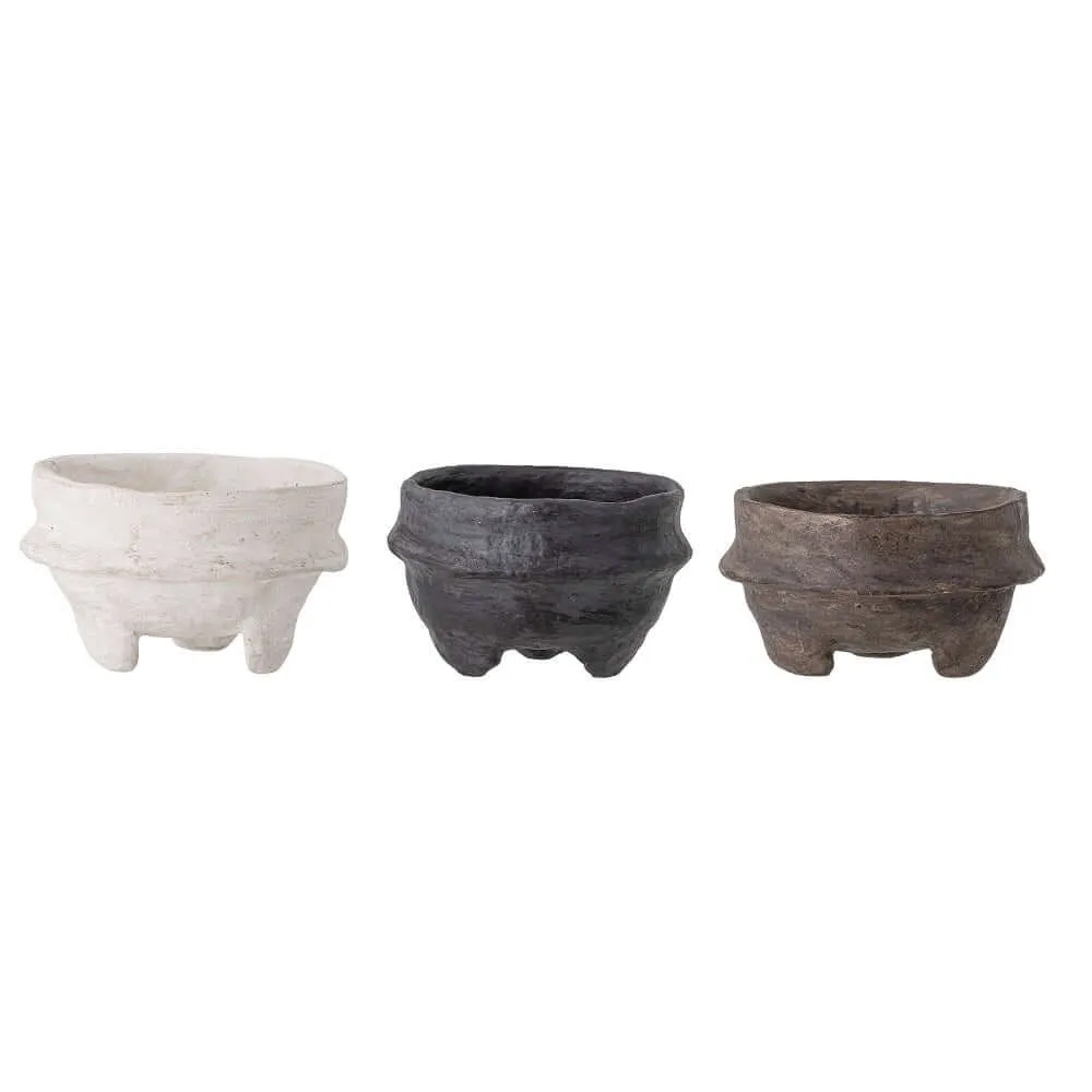 Paper Mache Deco Bowl - set of 3
