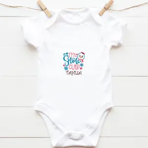 Personalised "I'm Snow Cute" Baby Body