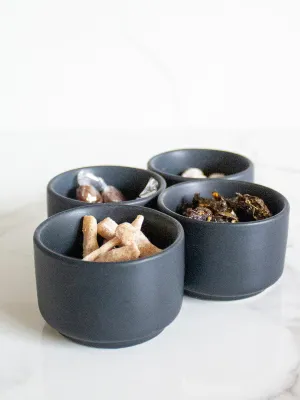 Pinch Bowls Mini Set Of Four Black