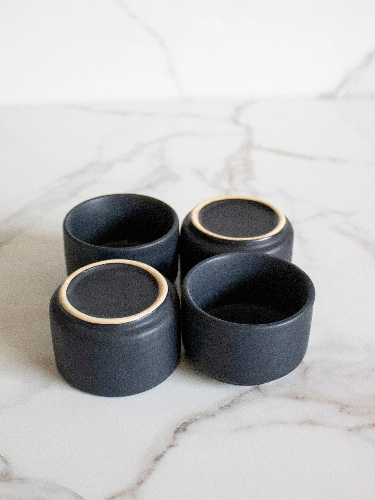 Pinch Bowls Mini Set Of Four Black
