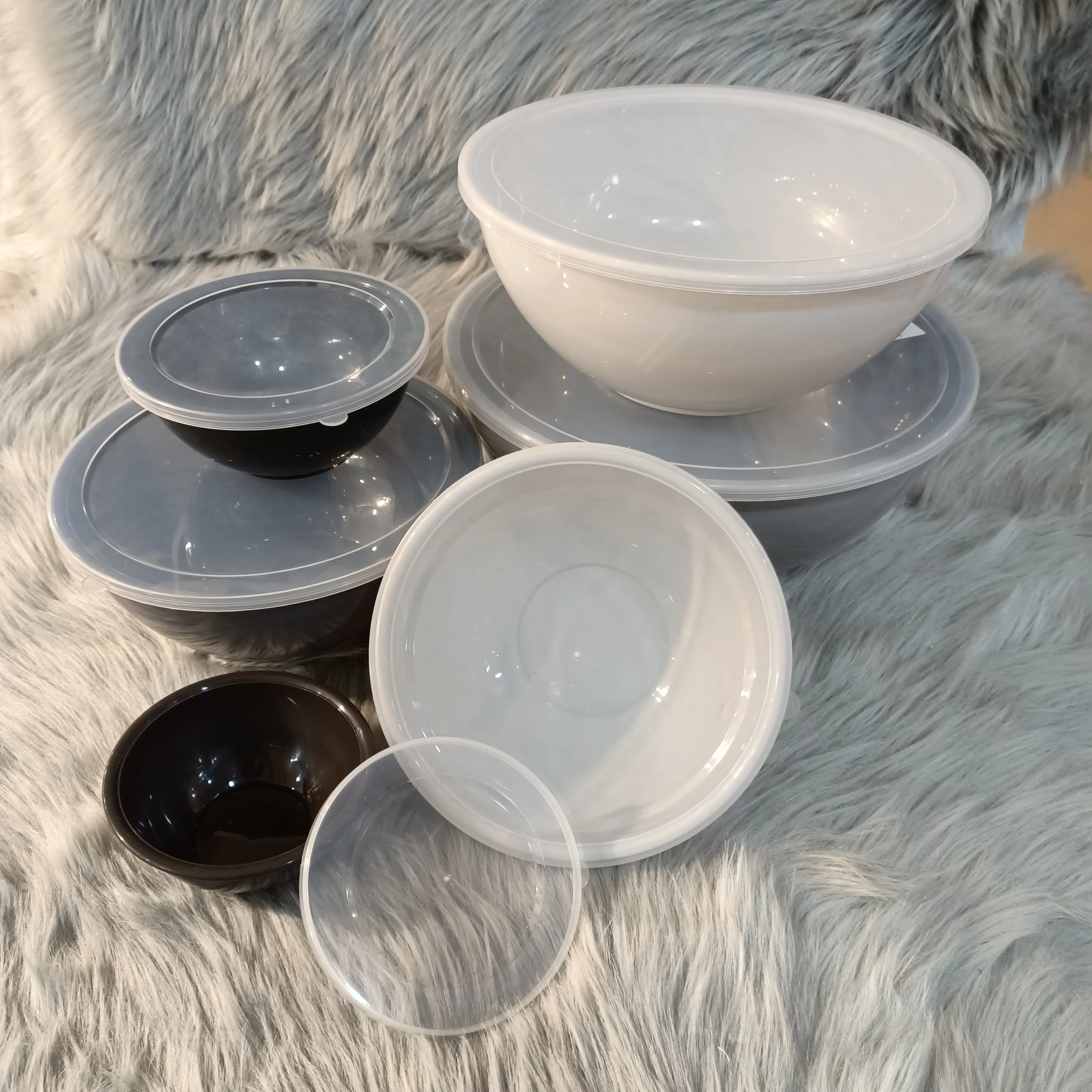 PLASTIC NESTING BOWL SET 12-PCS