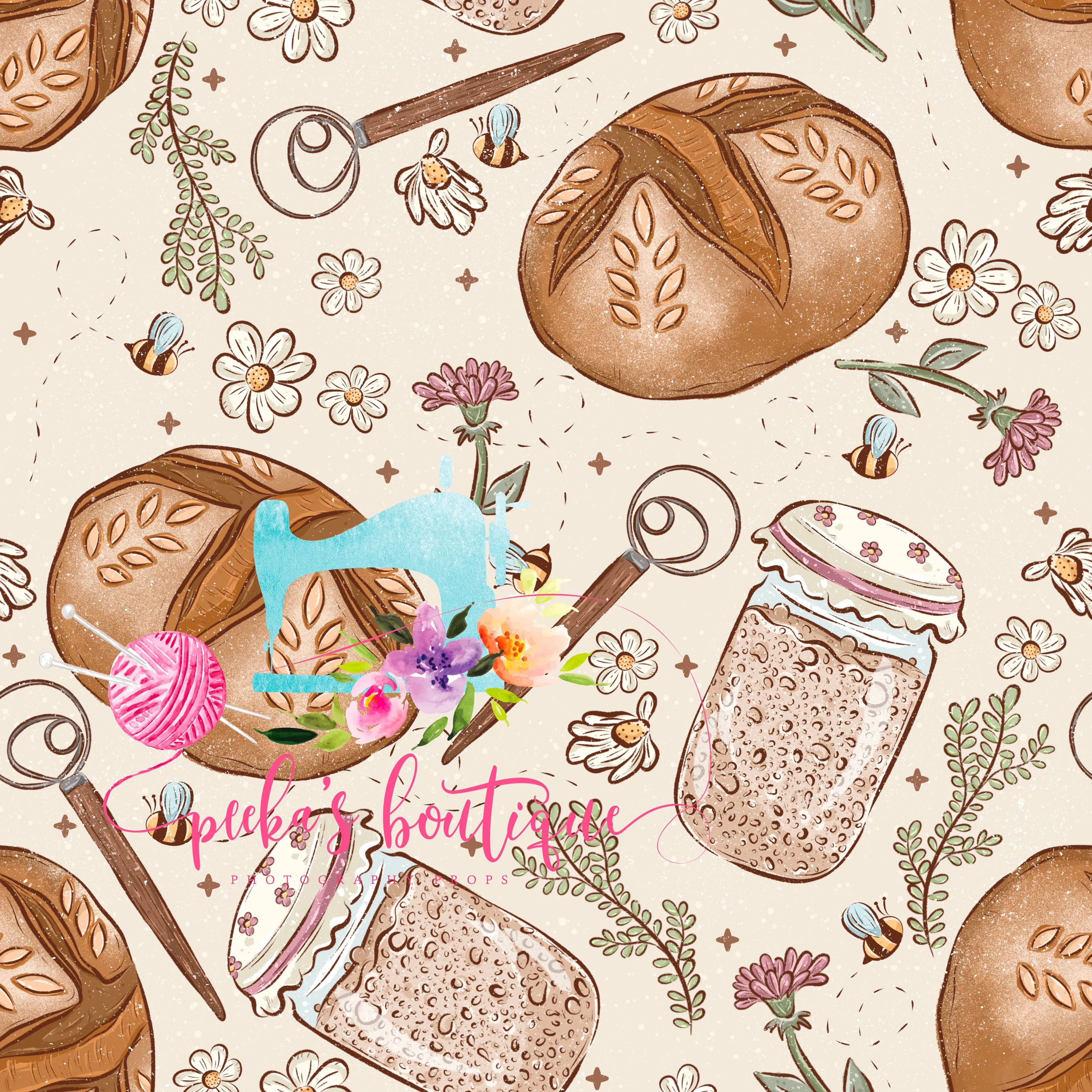 PRE-ORDER NON-PROP (Sourdough!) Bowl, Jar, Cup, Plate COVERS; Hot Pads; Jar Openers; MADE TO ORDER
