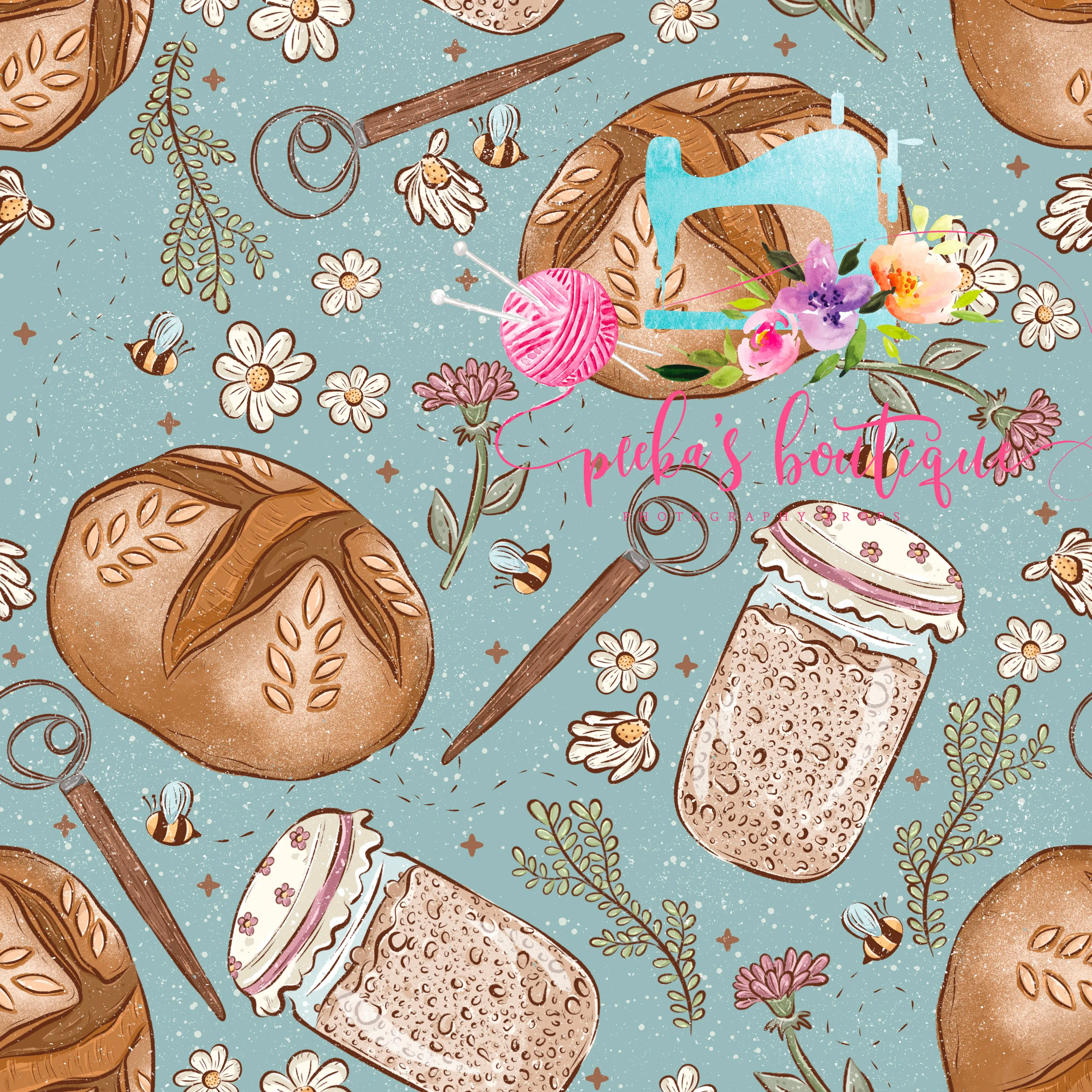 PRE-ORDER NON-PROP (Sourdough!) Bowl, Jar, Cup, Plate COVERS; Hot Pads; Jar Openers; MADE TO ORDER