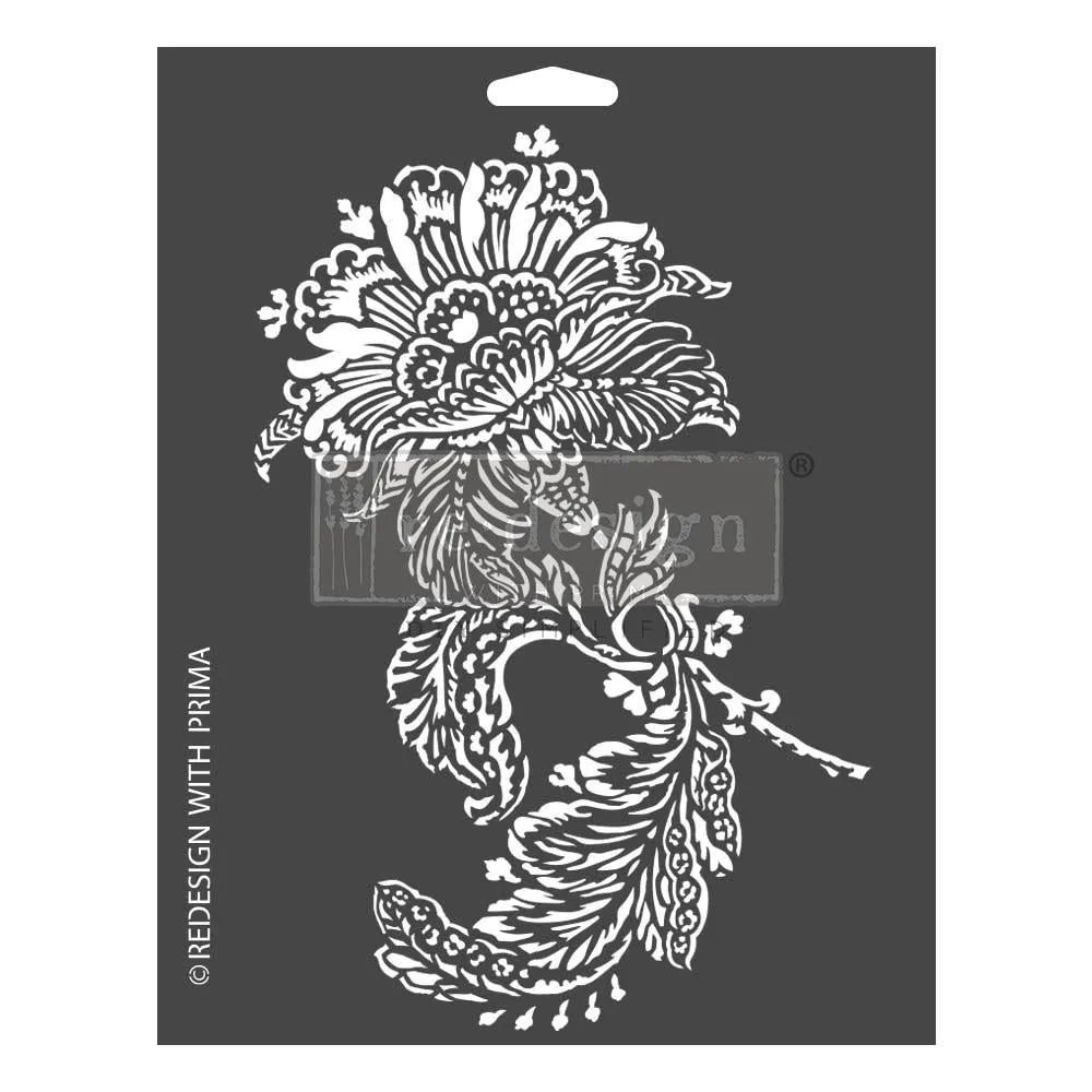 Prima Re-Design Decor Stencil 9"X12" Adored Paisley*
