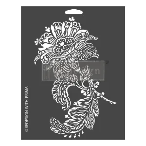 Prima Re-Design Decor Stencil 9"X12" Adored Paisley*