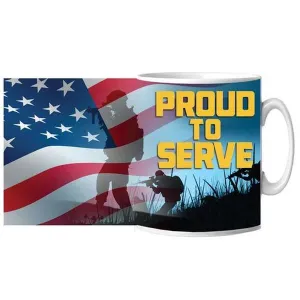 Proud to Serve Ceramic Mug 15 oz