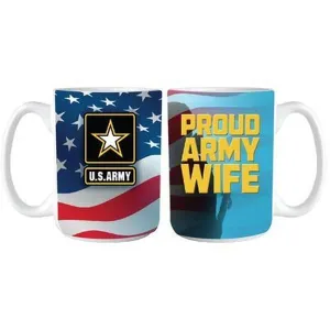 Proud US Army Wife Ceramic Mug 15 oz