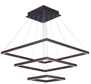 Quad LED 3-Tier Pendant