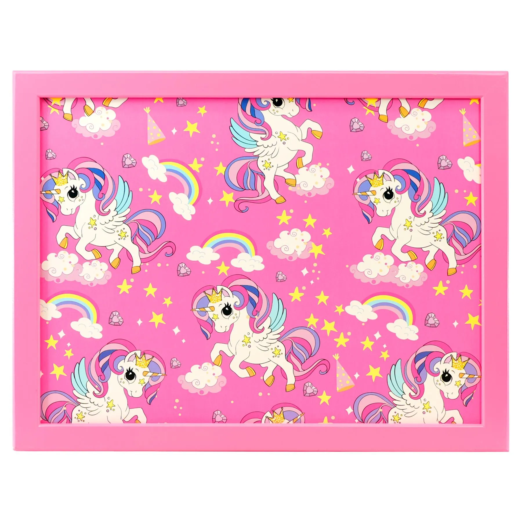 Rainbow Unicorns Lap Tray