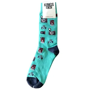 Retro Camera Photographer Mens Cotton Socks