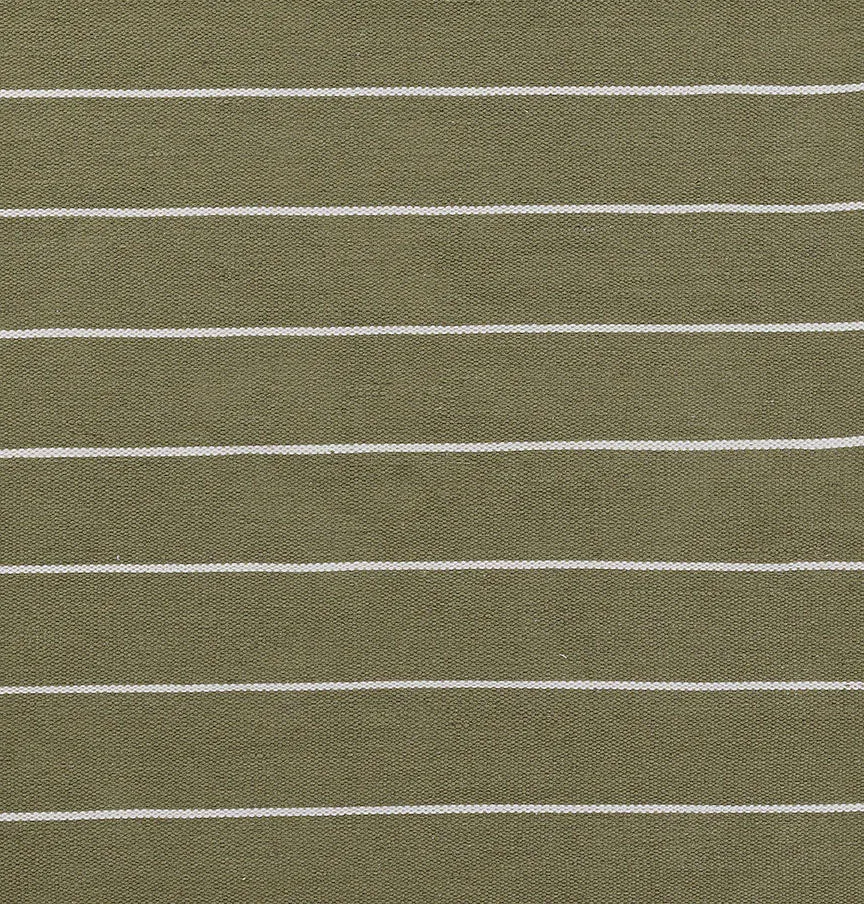 Ripple Green Stripe Reversible Rug