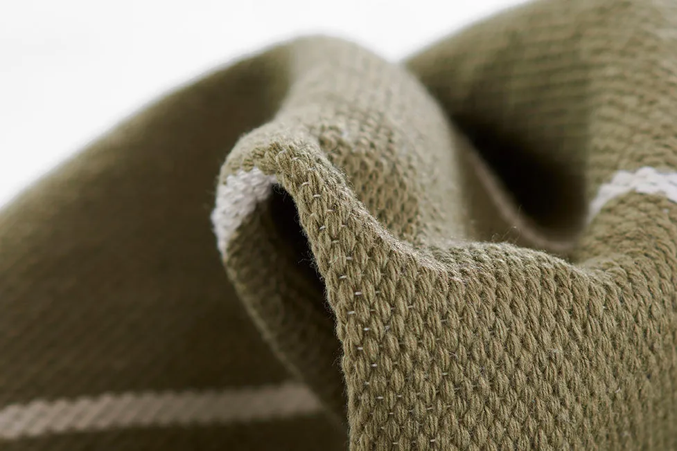 Ripple Green Stripe Reversible Rug