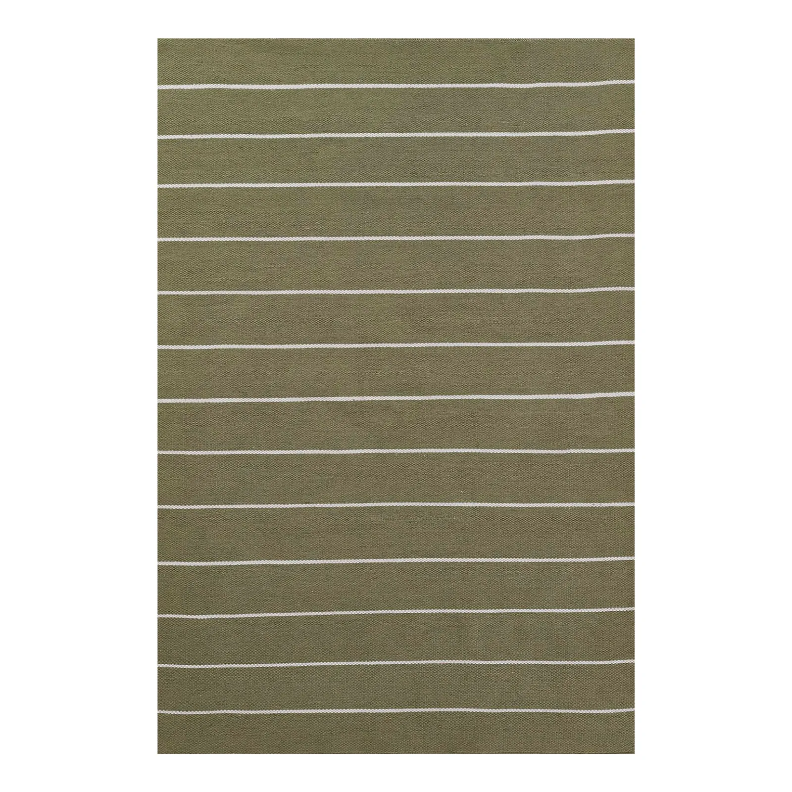 Ripple Green Stripe Reversible Rug