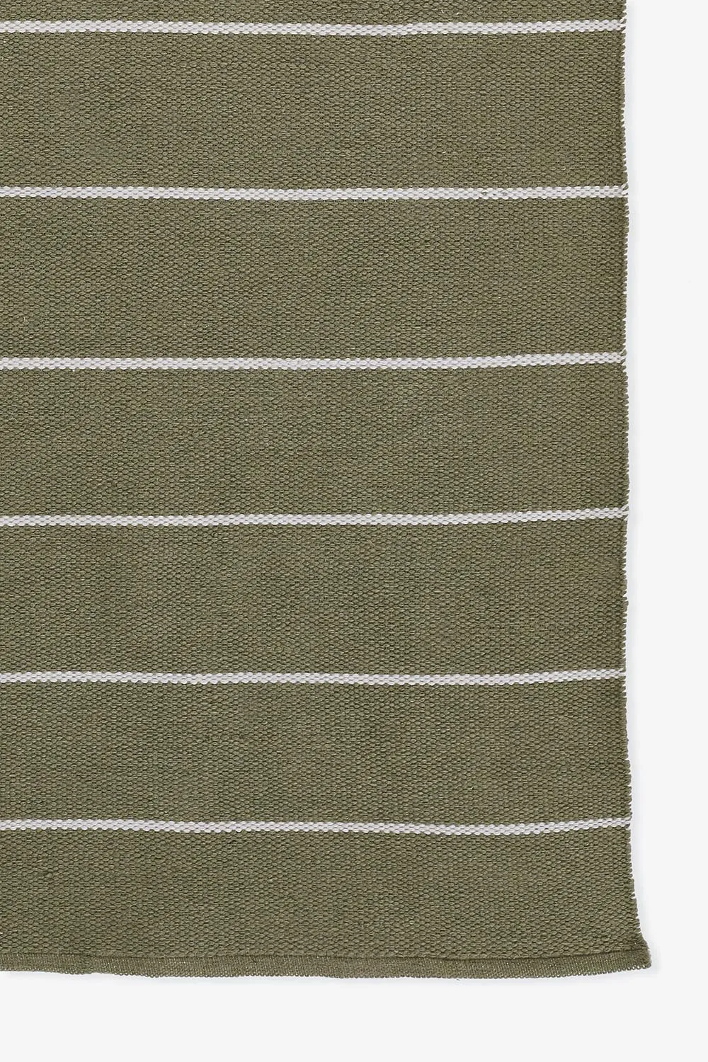 Ripple Green Stripe Reversible Rug