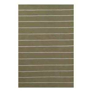 Ripple Green Stripe Reversible Rug