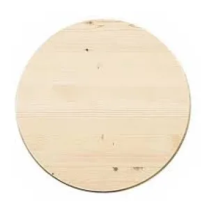 Round Pine Wood Surface 11in