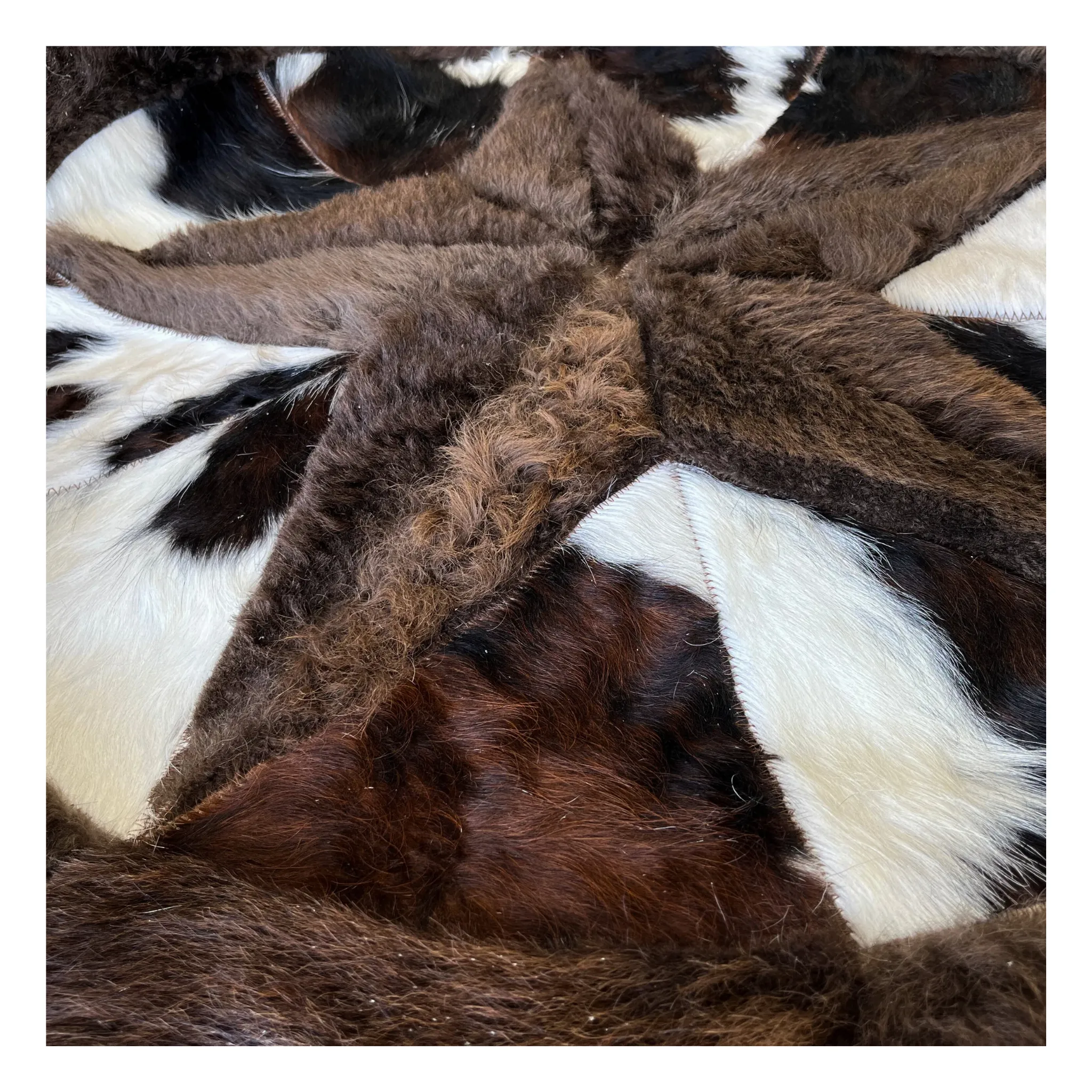 Round Western Rug - Bison Star & Edge 60"
