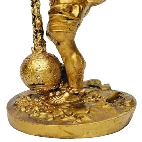Rudram Bahubali Hanuman Ji Murti Statue for Home, Car Dashboard, Altars, Hindu Deity Figurine, Office Desk, Study Room (Large)