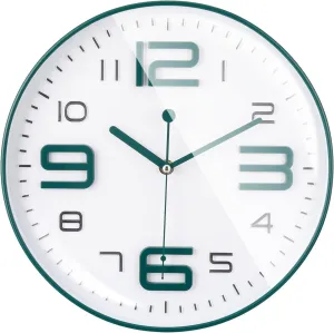 Rylan Plastic Wall Clock 12" Silent Quartz Decorative Latest Wall Clock Non-Ticking Classic Clock Battery Operated Round Easy to Read for Room/Home/Kitchen/Bedroom/Office/School*=, Multicolor