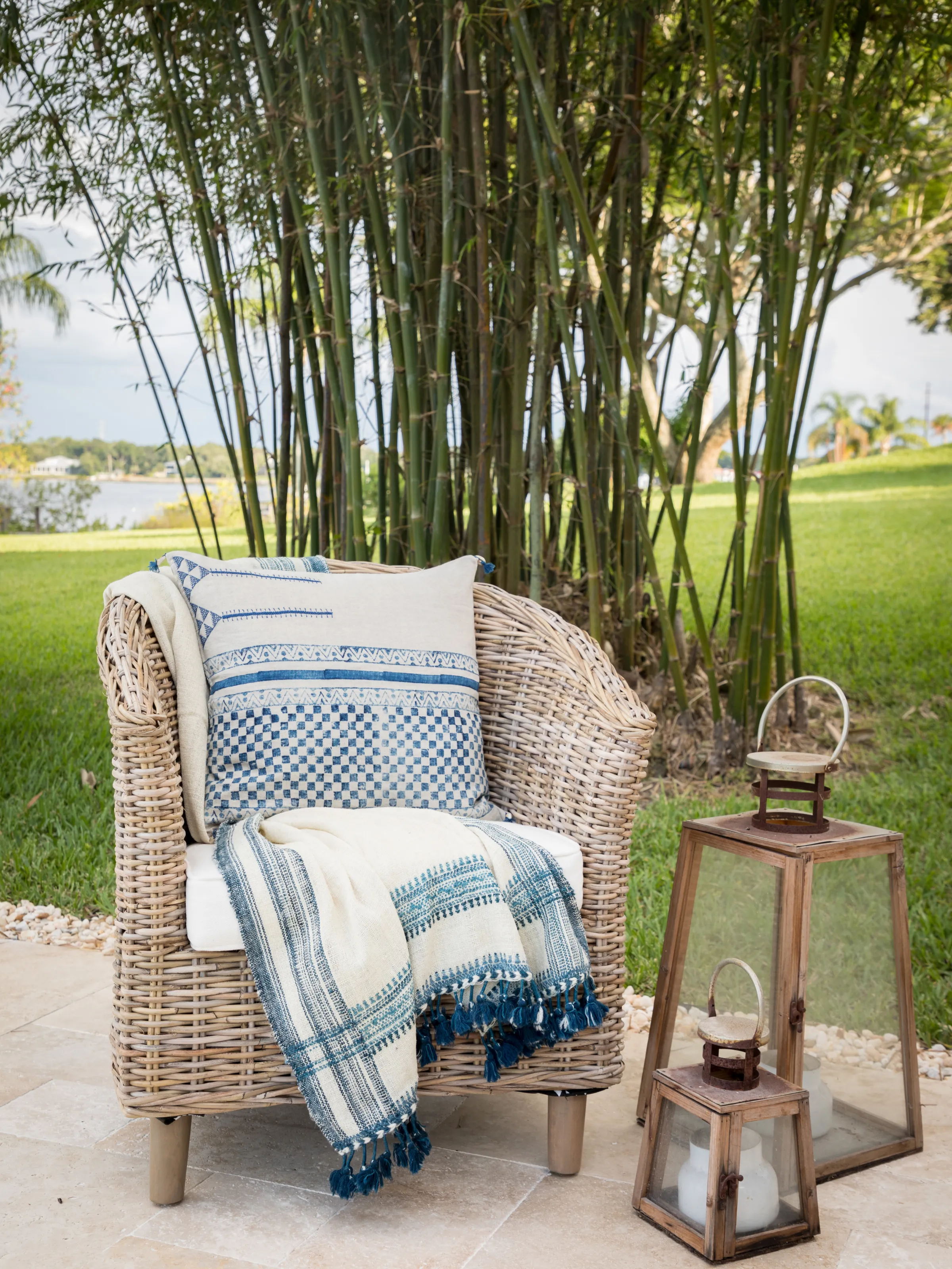 Samburu Indigo Decorative Pillow Cover