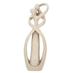 Sandstone Statue, Handmade Sandstone Kiss Lovers Couple Statue Abstract Sculpture Statue Art Craft Decoration