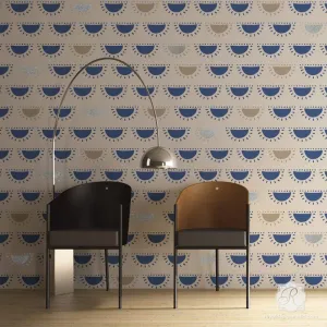 Shine Allover Wall Stencil