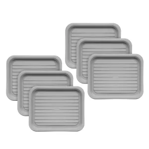 Small Shoe Tray, 6 Pack, Gray