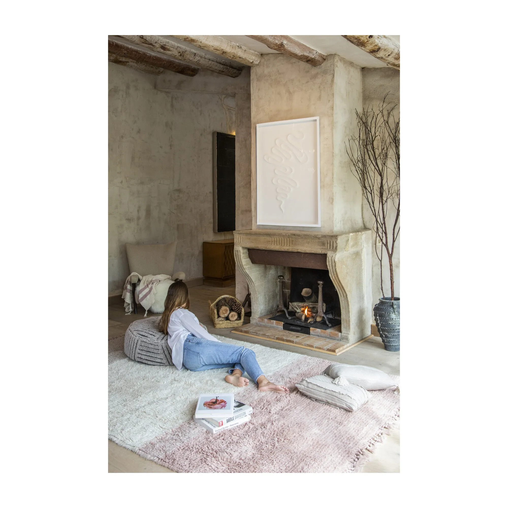 Sounds of Summer Woolable Rug - Natural Pink Multi