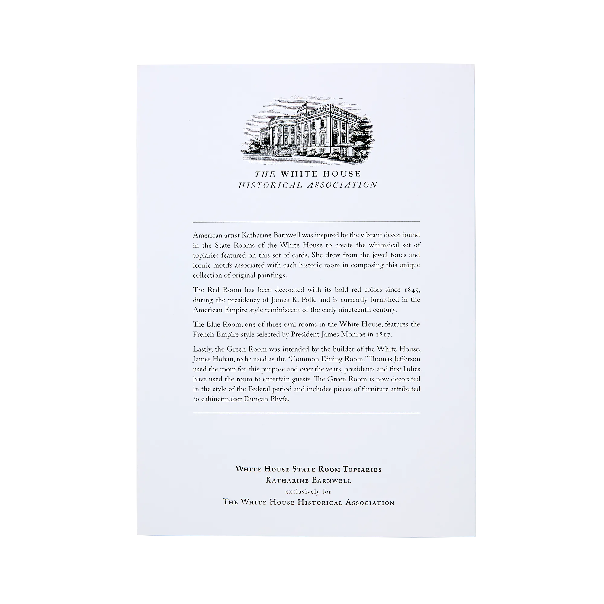State Room Topiary Note Cards