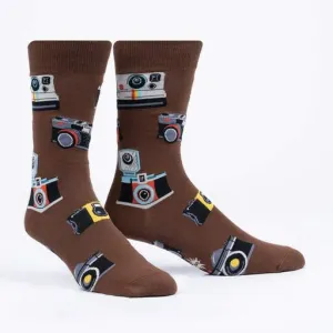 Strike A Pose! Cameras Men's Crew Socks