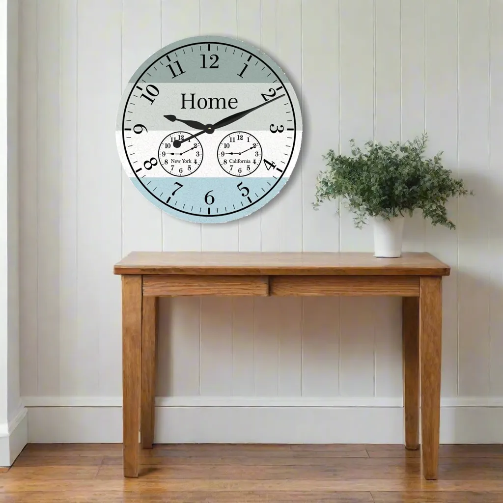 Time Zone Clock- Multi Zone Wall Clock