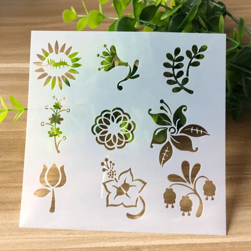 Tropical Leaf Stencil, Floral Stencil, Flexible, Reusable, Wall Decor, Home Decor, Furniture Painting, Card Making, Diy Craft Stencils