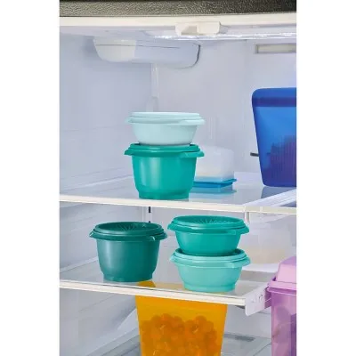 Tupperware Heritage 5pk Plastic Food Storage Container Set Green