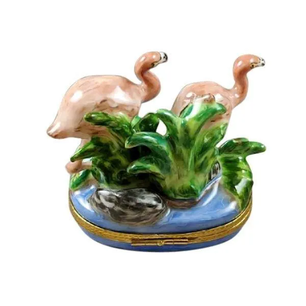 Two Flamingos