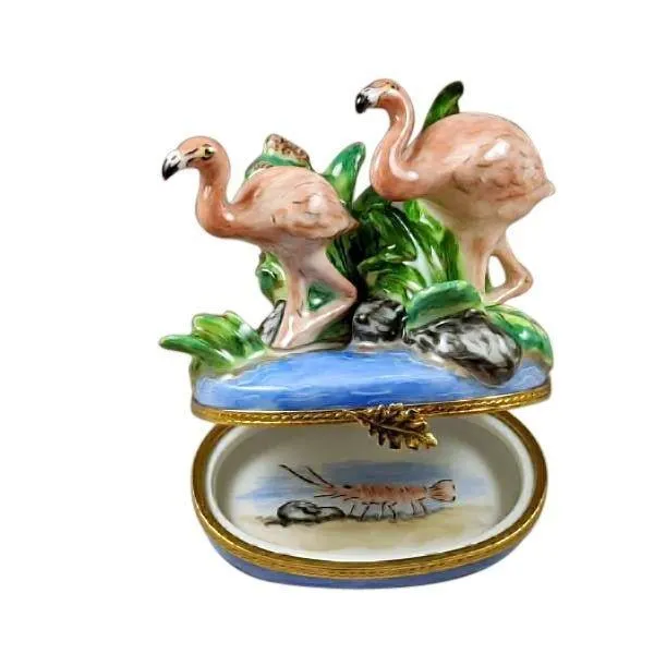 Two Flamingos