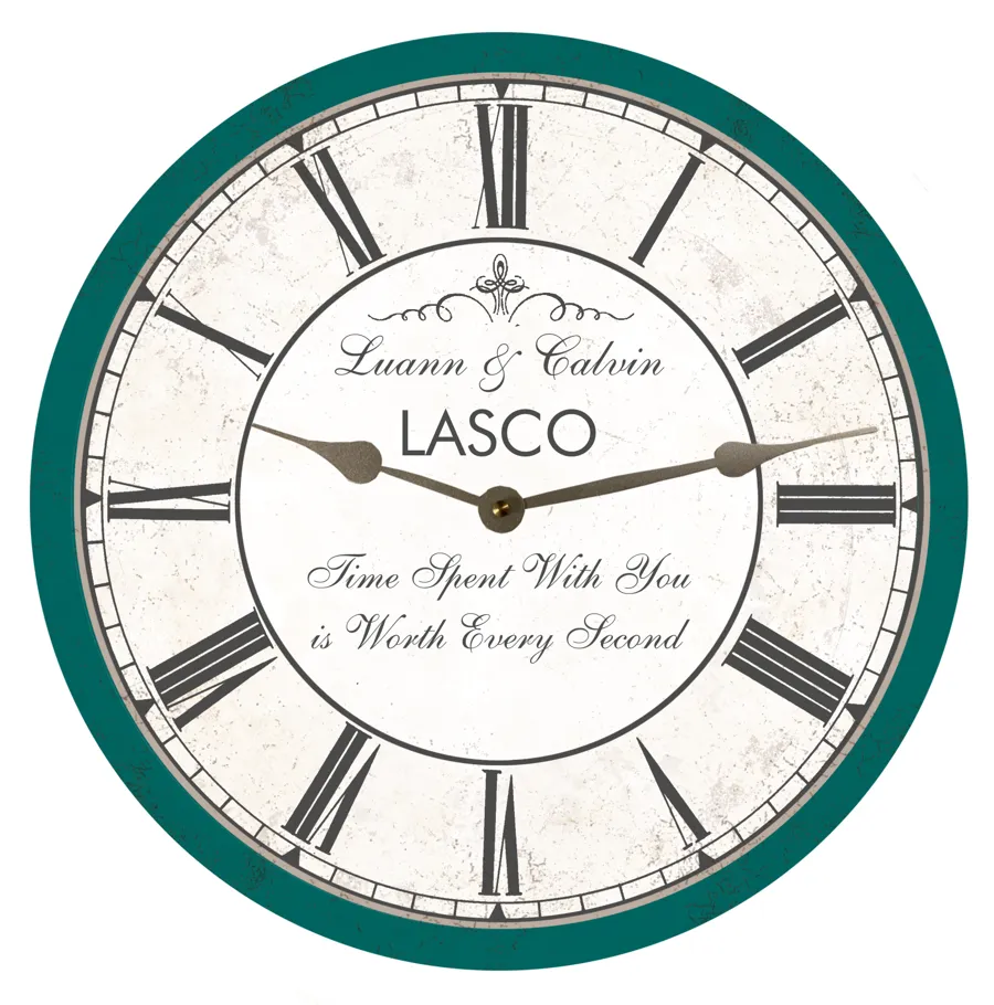 Unique Wedding Clock - Time Spent With You Personalized Design