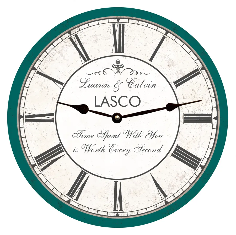 Unique Wedding Clock - Time Spent With You Personalized Design