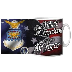 US Air Force Fabric of Freedom Ceramic Mug 15 oz
