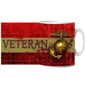 US Marine Veteran Ceramic Mug 15 oz